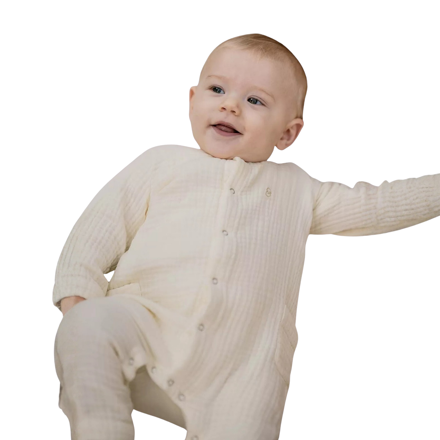Combinaison bébé mixte en gaze de coton biologique