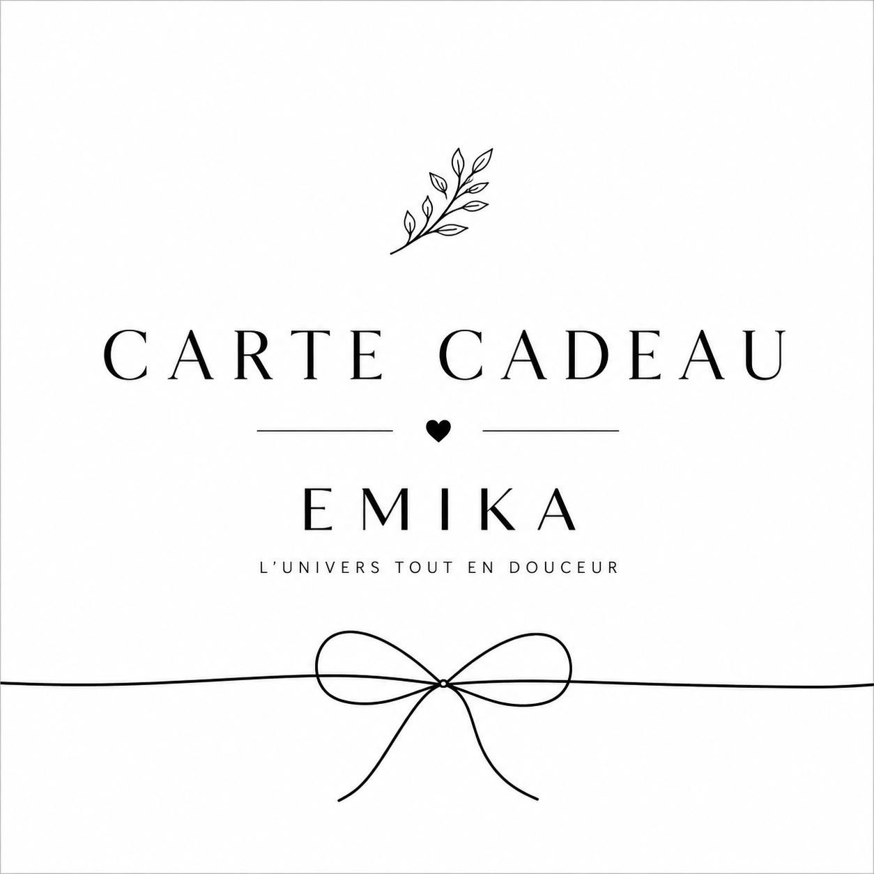 Offrir une carte cadeau Emika