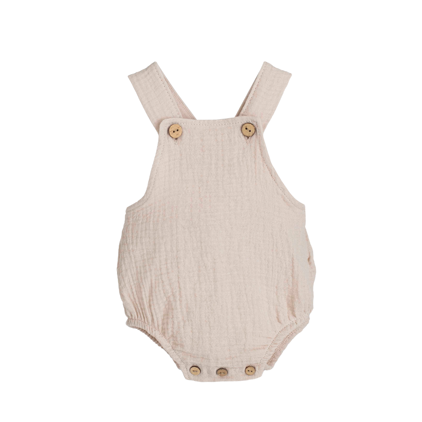 Barboteuse bébé à bretelles en coton