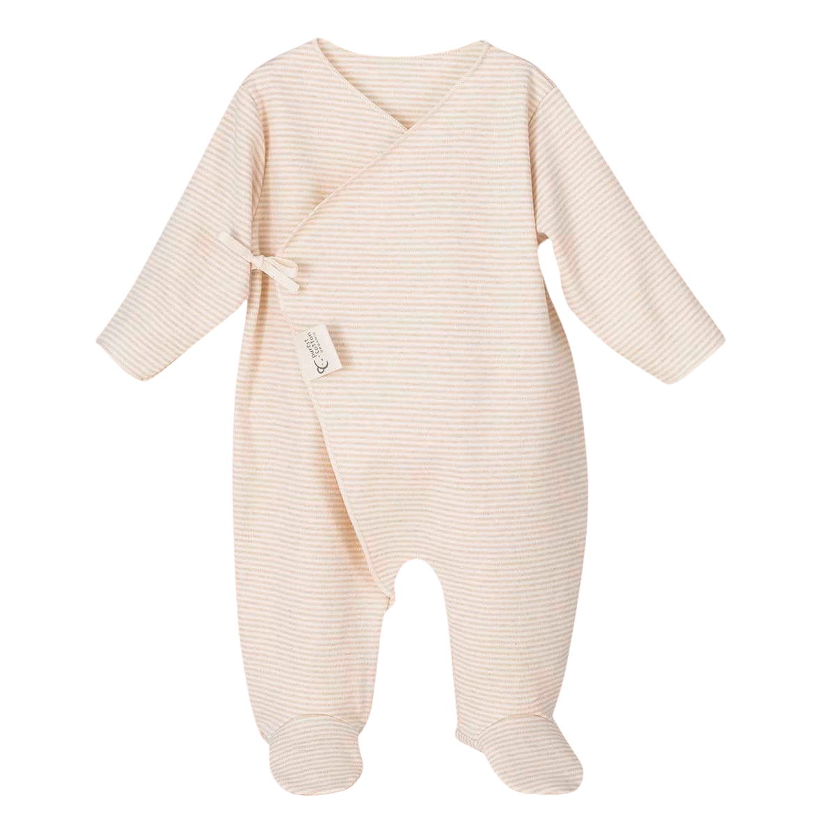 Pyjama bébé rayé en coton biologique