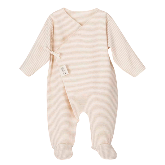 Pyjama bébé rayé en coton biologique