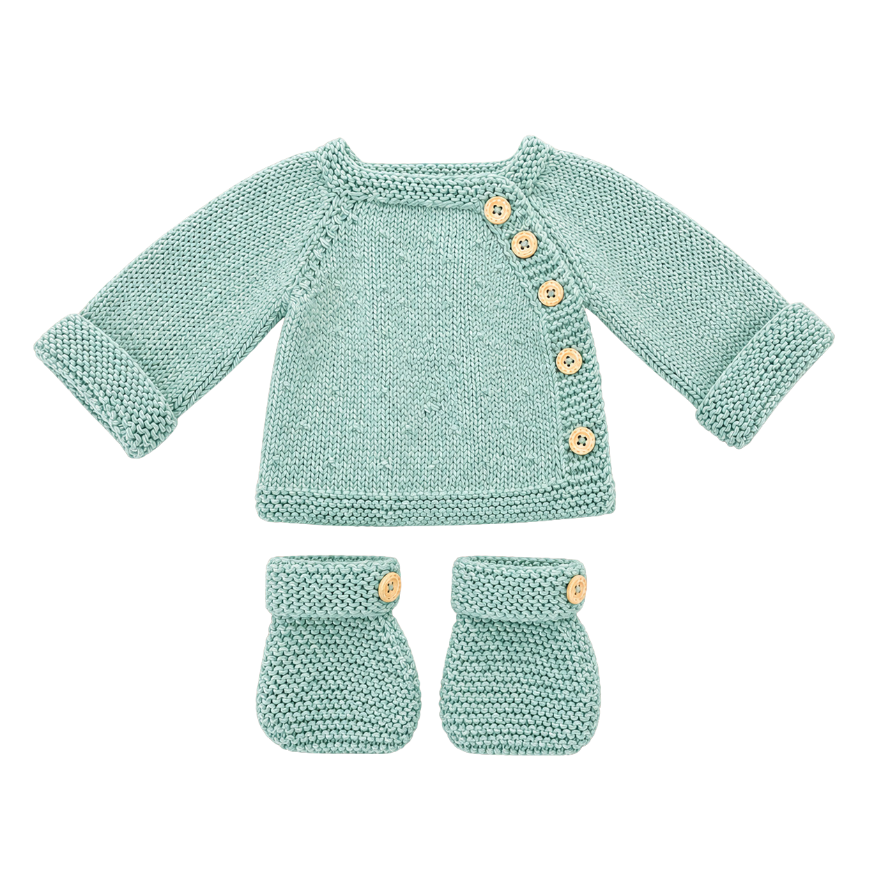 Brassiere bébé et chaussons fait main