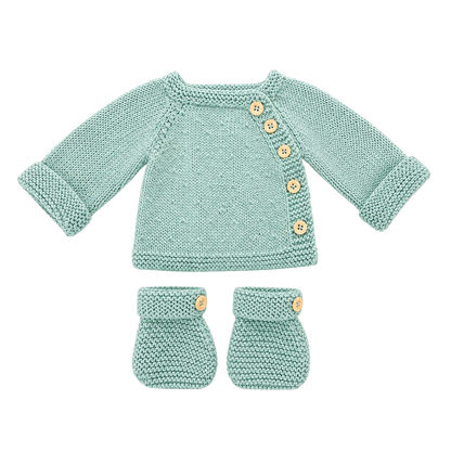 Brassiere bébé et chaussons fait main