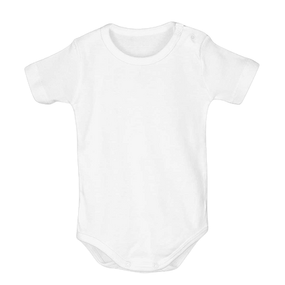 Body bébé manches courtes en coton blanc