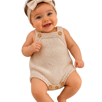 Barboteuse bébé en laine mérinos